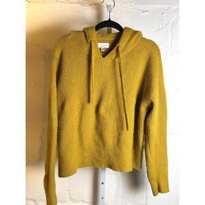 Lucky Brand Mustard Yellow Hooded Sweater, Women’s Size Medium